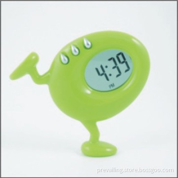 Cartoon Running-Egg Lcd Clock
